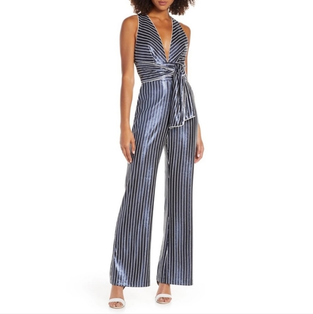 Harlyn Sequin Stripe Jumpsuit